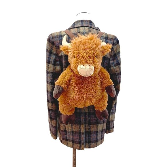 New Highland Cow Plush Backpack - Picture 1 of 6